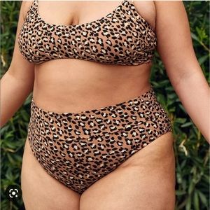 Aerie high cut cheeky bikini bottoms